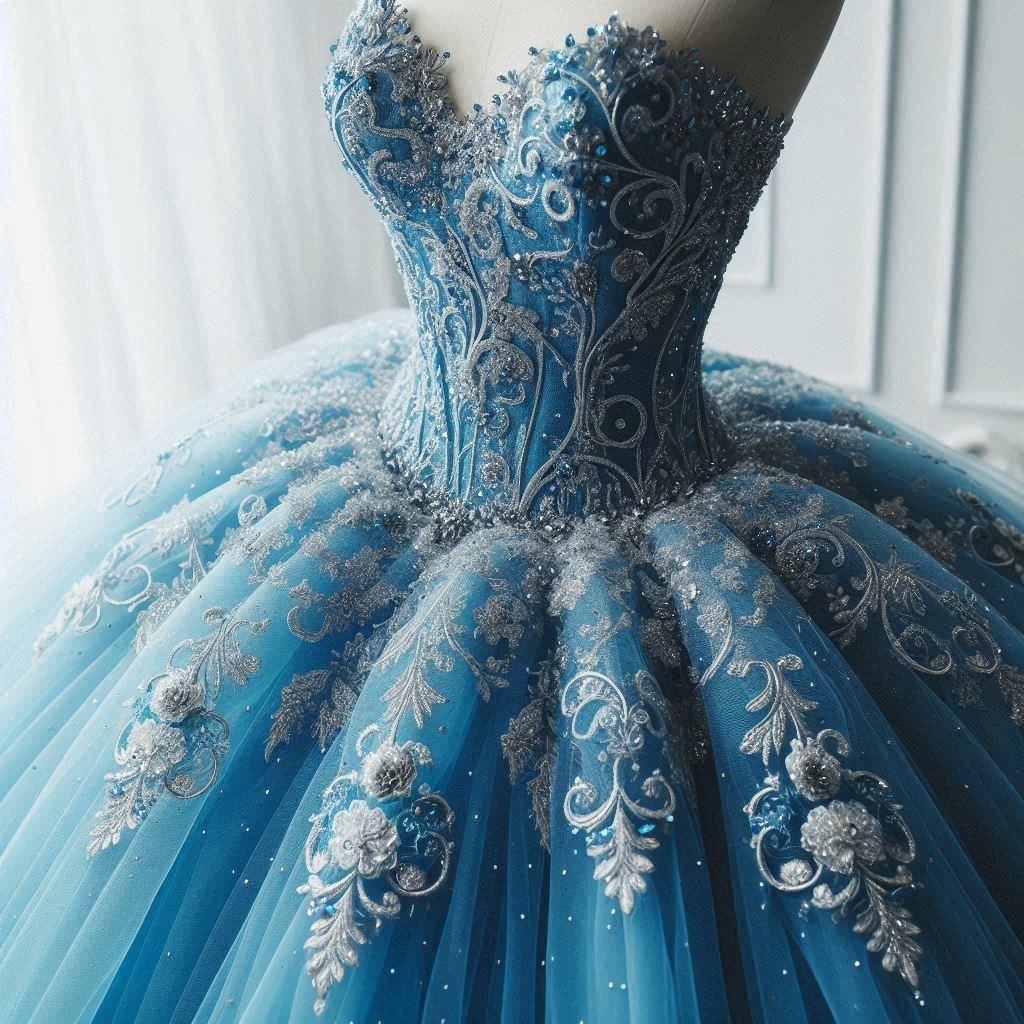 royal blue quinceanera dress