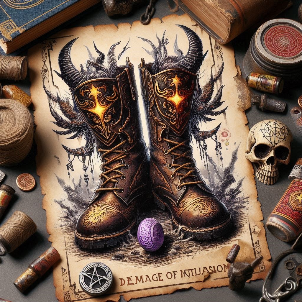 Boots Damage of Incantations Talismans