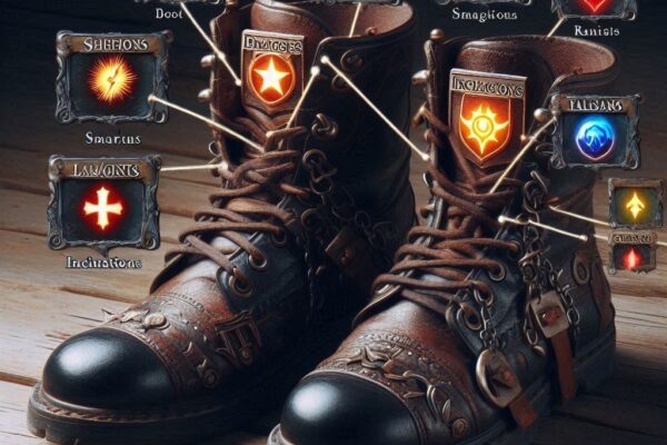 Boots Damage of Incantations Talismans