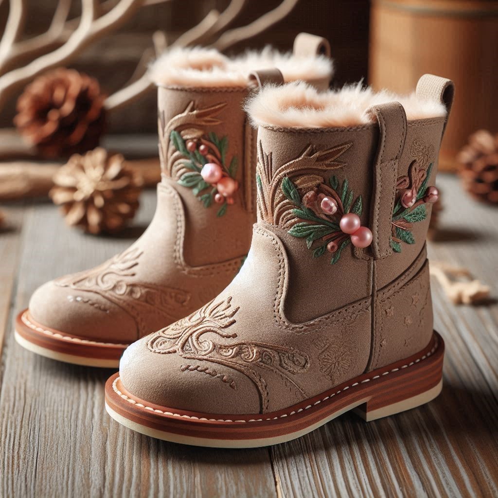 Falls Creek Kids Toddler Girls Fawn Taupe Fashion Boots