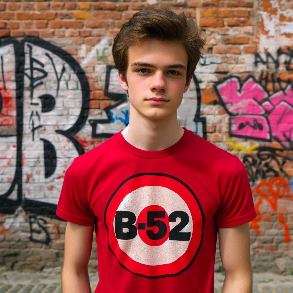 b-52s red t-shirt