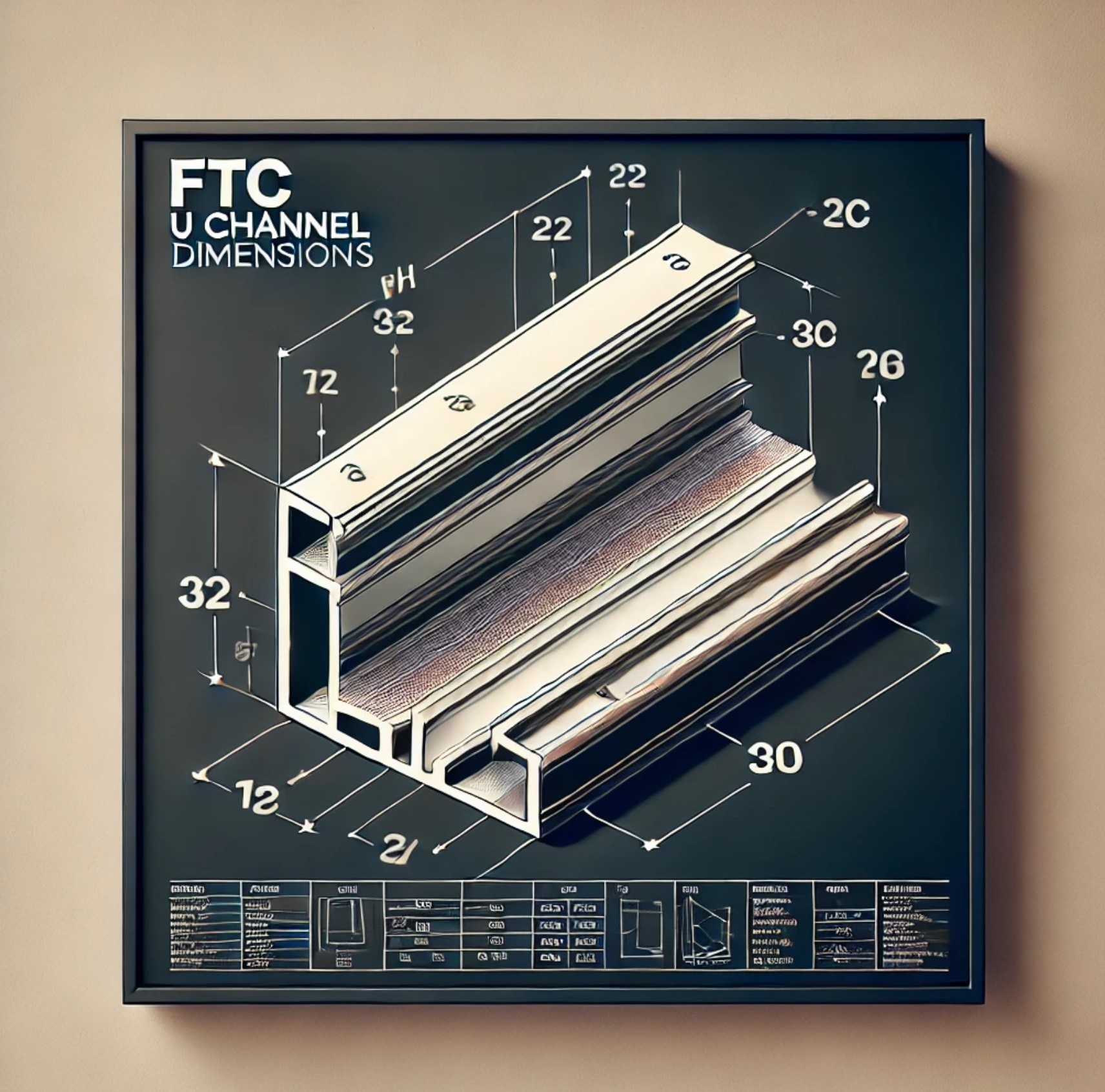 FTC U channel dimensions