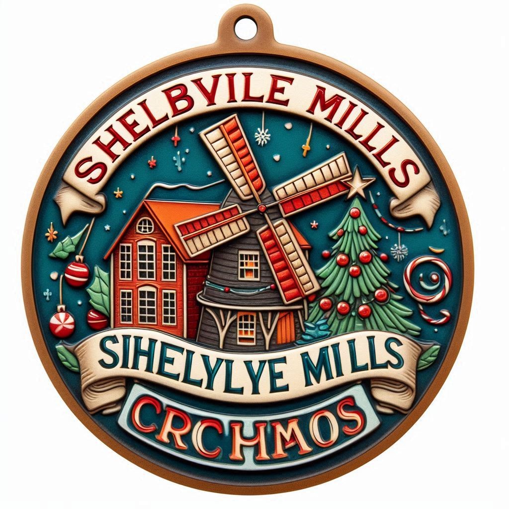 Shelbyville Mills School Christmas ornament